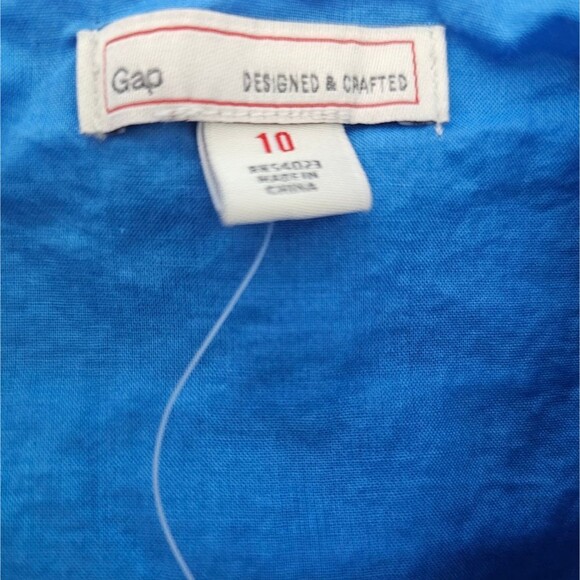 Gap Linen Spaghetti Strap Fully Lined Striped Mini Summer Sundress Pockets Sz 10 - Picture 4 of 14